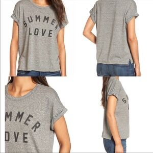 current/elliott • summer love rolled sleeve tee